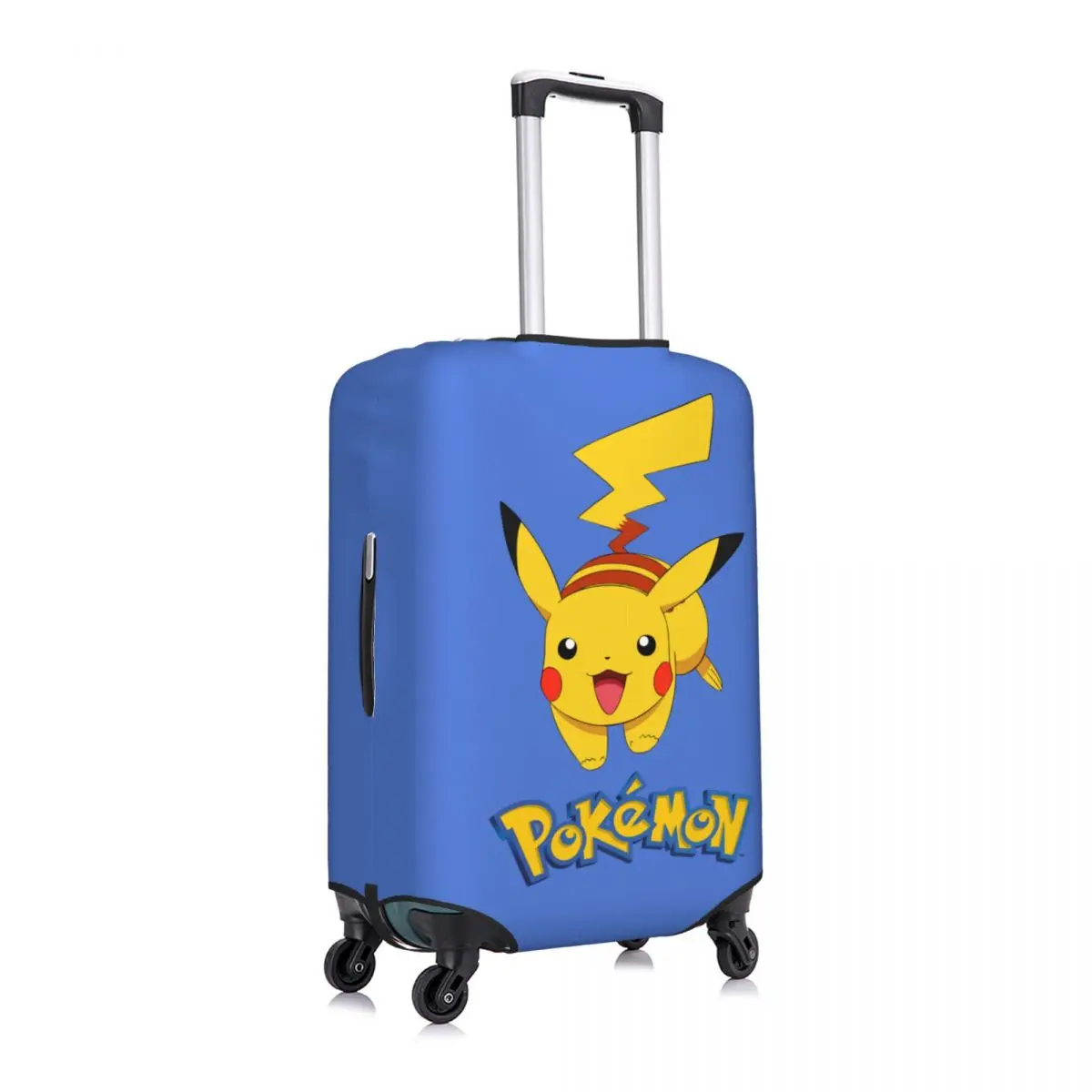 Custom Pokemon Pikachu Luggage Cover Protector Funny Travel Suitcase Covers for 18-32 Inch