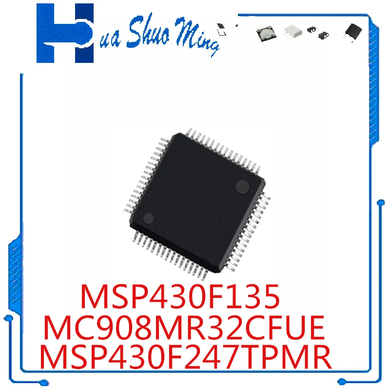 5Pcs/Lot  MC908MR32CFUE MC68HC908MR32CFU M68HC08  MSP430F135 MSP430F135IPM MSP430F247TPMR M430F247T MSP430F247TPM QFP64