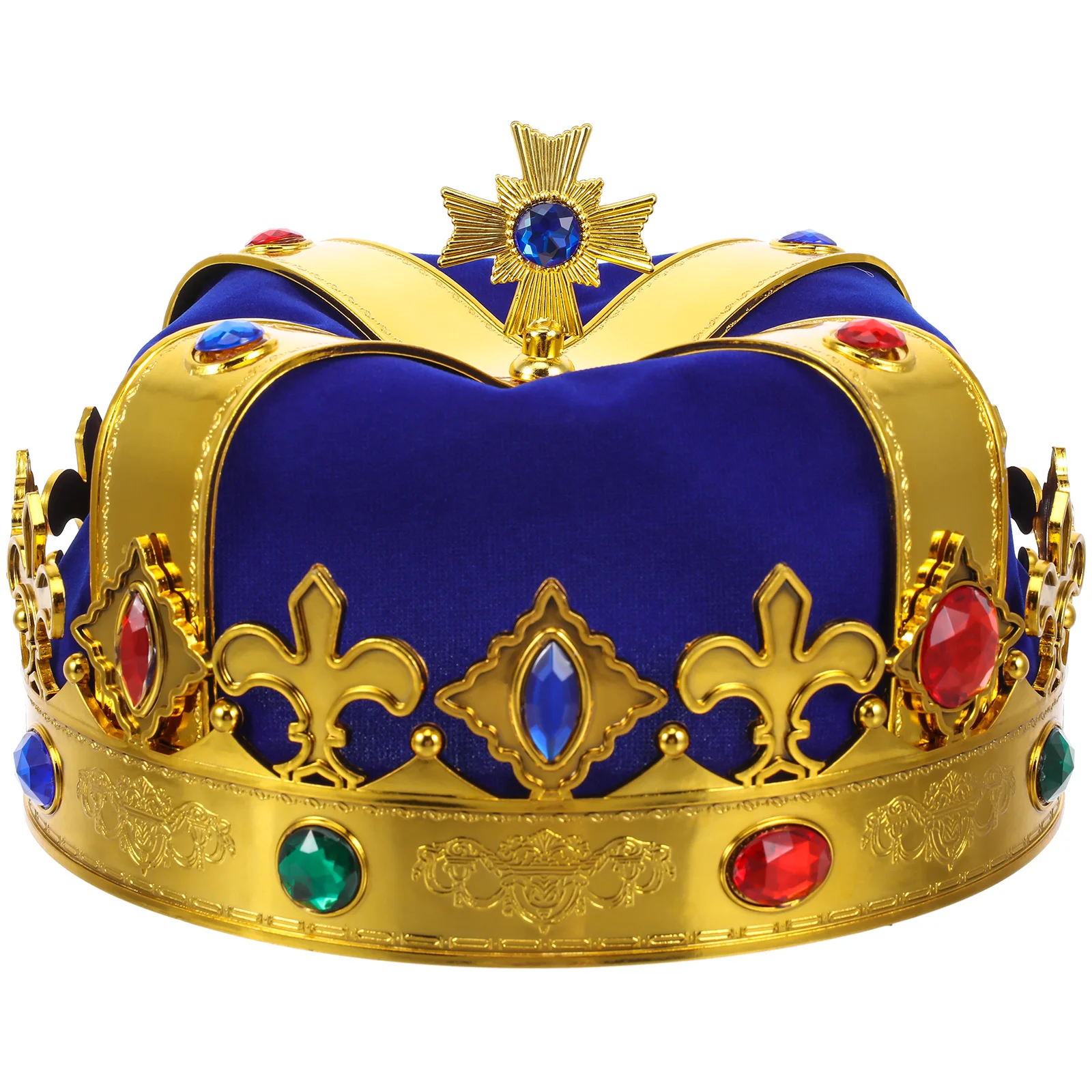 

King Crown Hat Party Accessory for Kids Adults Children Cosplay Costume Party (Blue) kids crown king crown