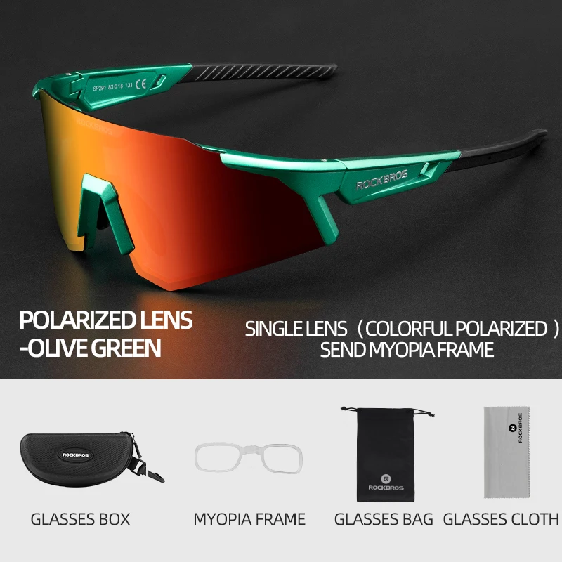 ROCKBROS Fahrradbrille UV400 Schutz Fahrrad Sonnenbrille Photochrome Polarisierte Linse Brillen Brille MTB Rennrad Brille 4