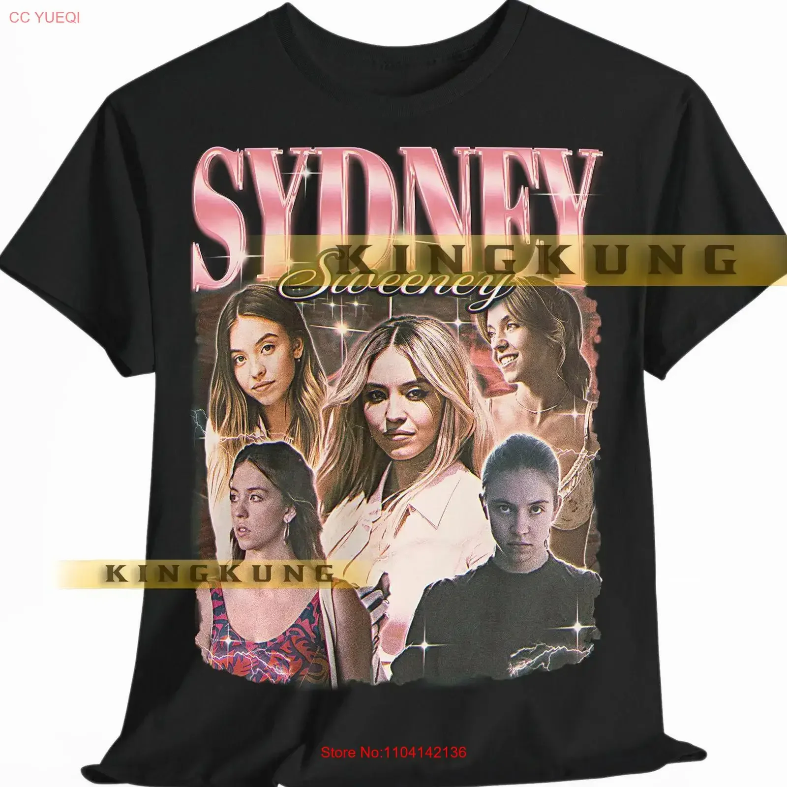 SYDNEY SWEENEY T Shirt Vintage Retro 90s Homage Sweater saf vintage Washed Top For Everyday Wear fashion Comfortable graphic