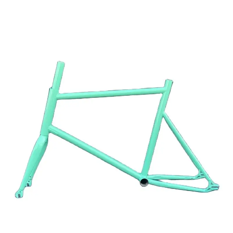 AliExpress NONE 20 inch Track Bike Frameset Fixed Gear Bikes Frames Sigle Speed Bicycle Framework High Carbon Steel  Fixie Bike Parts