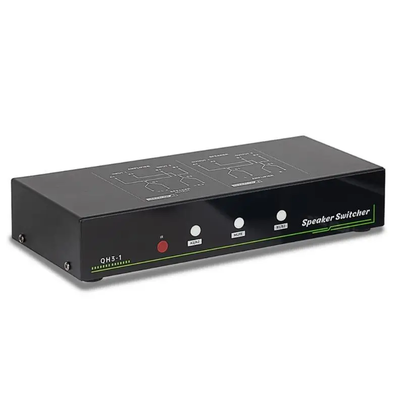 Double Channel Sound Switcher Box Sound Switching Ensuring Quality Connection in Various Music Environment