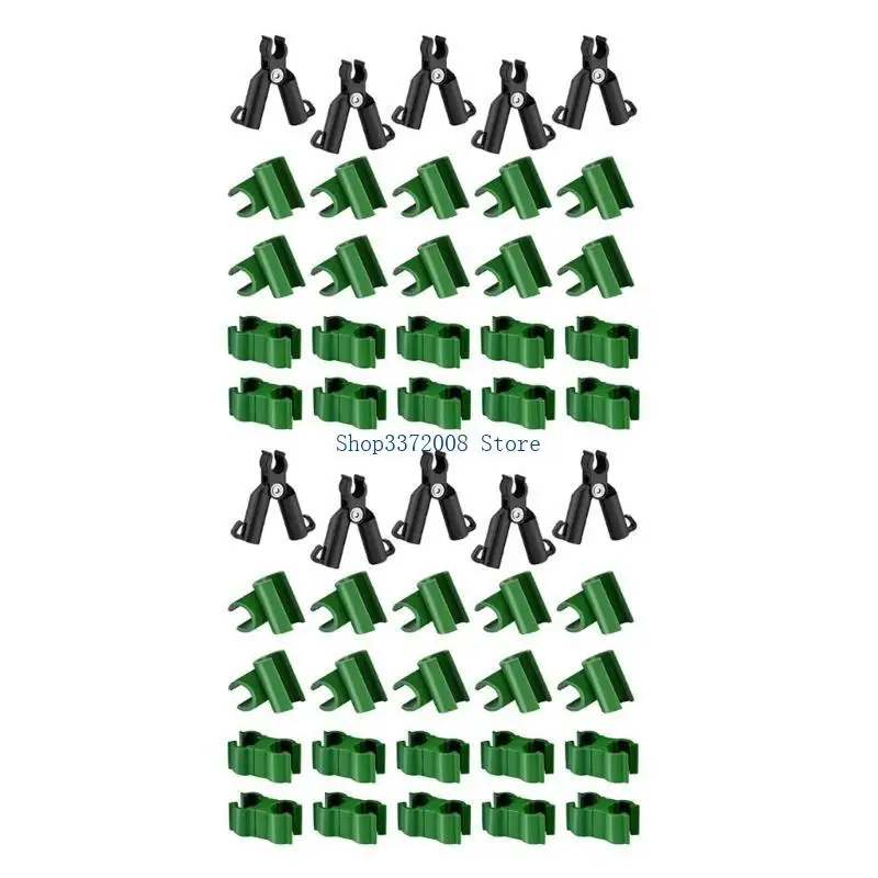 50Pcs Trellis Clip Rotatable Rod Connectors for Tomato Cage Plant Stakes