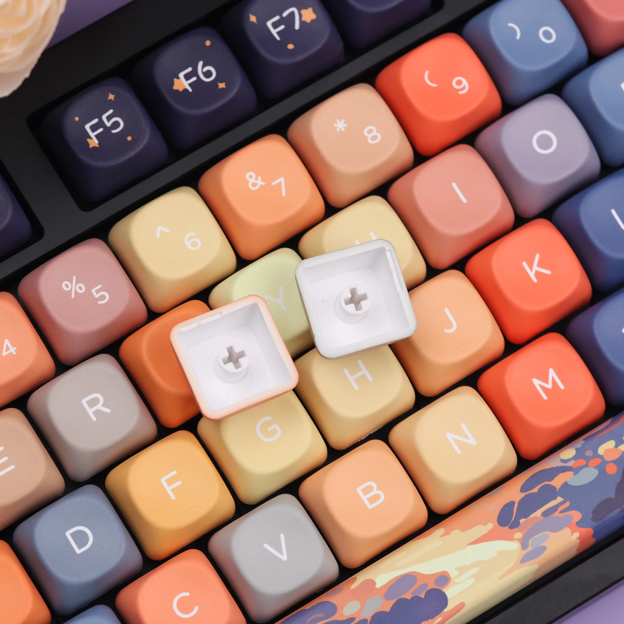 Starry Sky MOA Profile Keycaps Set PBT material Dye-sublimated