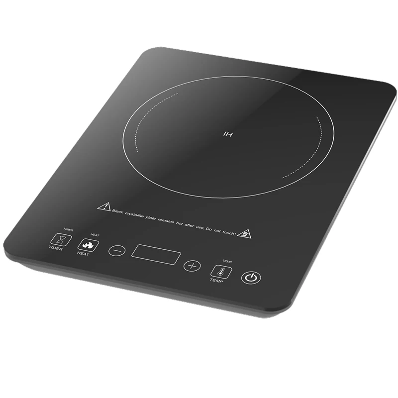 

24 В-48 В постоянного тока, солнечная фотоэлектрическая индукционная плита реальной мощности, портативная стальная плита с сенсорным управлением для домашнего и использования в отеле