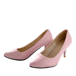 Women Pumps Shoes Medium(b,m) Sale Big Size 31-46 New Brand Bottom High Heels Candy Colors Pointed Toe Hot 909-1