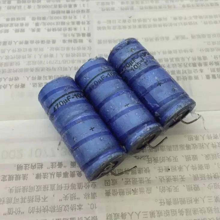 Pulled for Philips 470UF 100V DC HiFi Axial Cathode Electrolytic Capacitor  20pcs