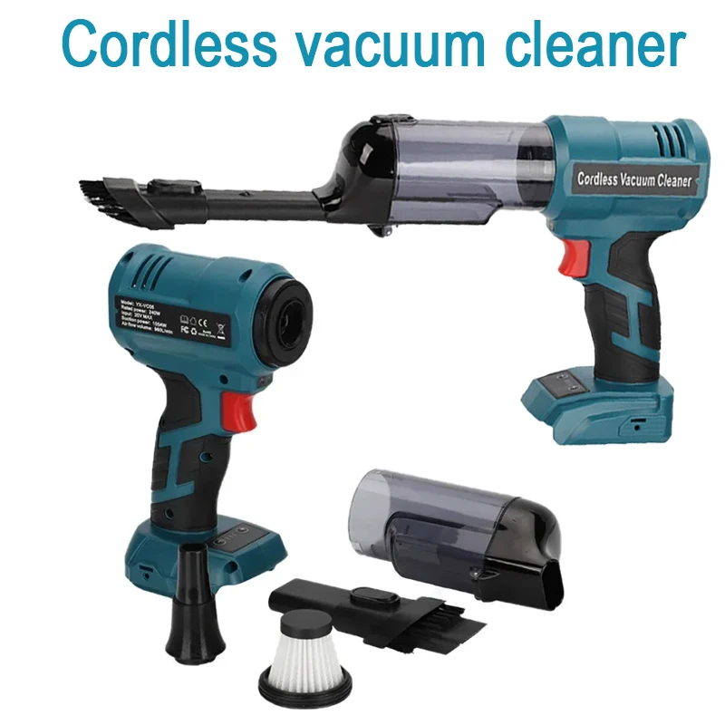 For Makita/Milwaukee/Dewalt/Bosch/Ryobi 18v lithium-ion battery car household vacuum cleaner Wireless handheld vacuum cleaner