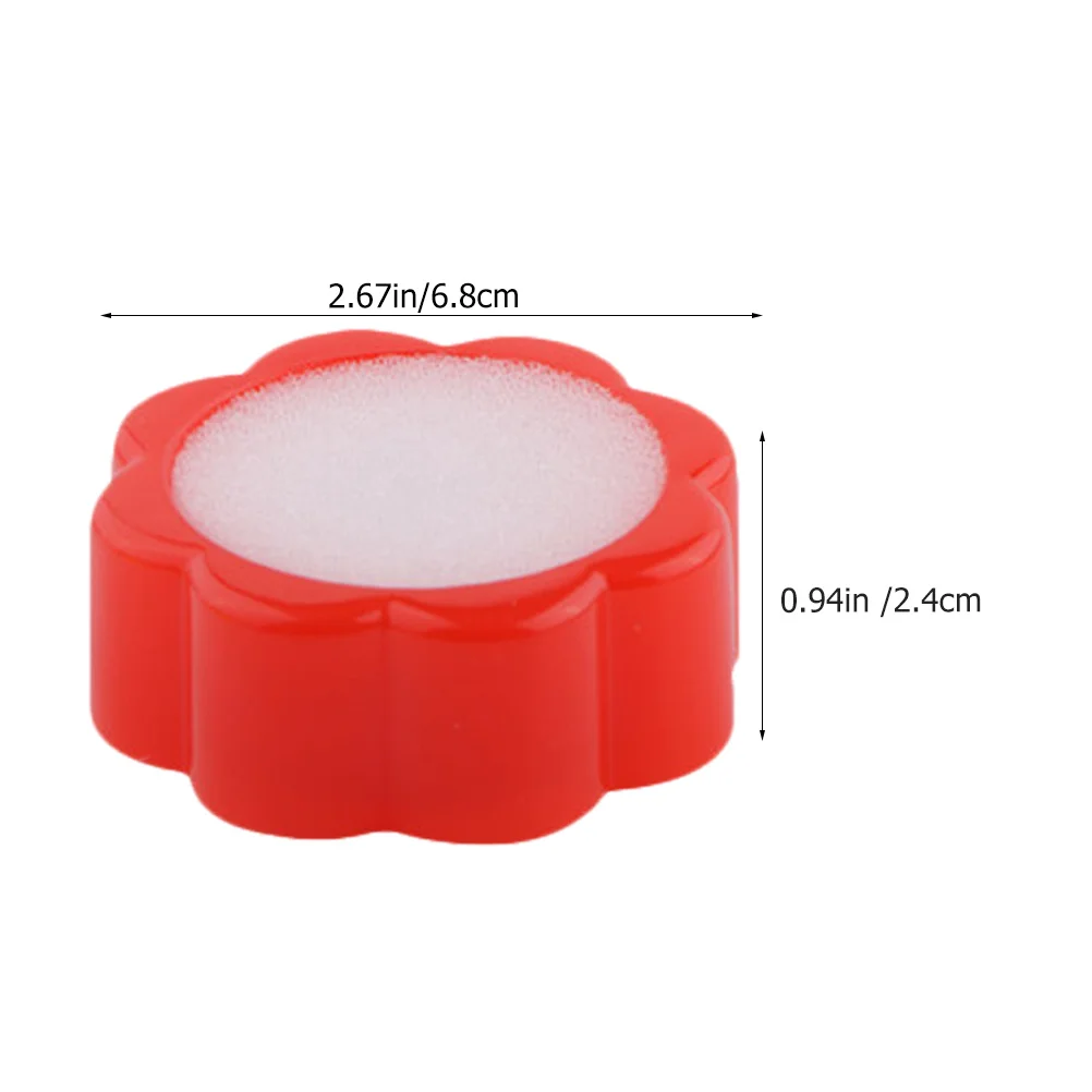 16Pcs Finger Wet Sponge Finance Counting Supplies Flower Shape Finger Moistener Counting Tool Office Supply