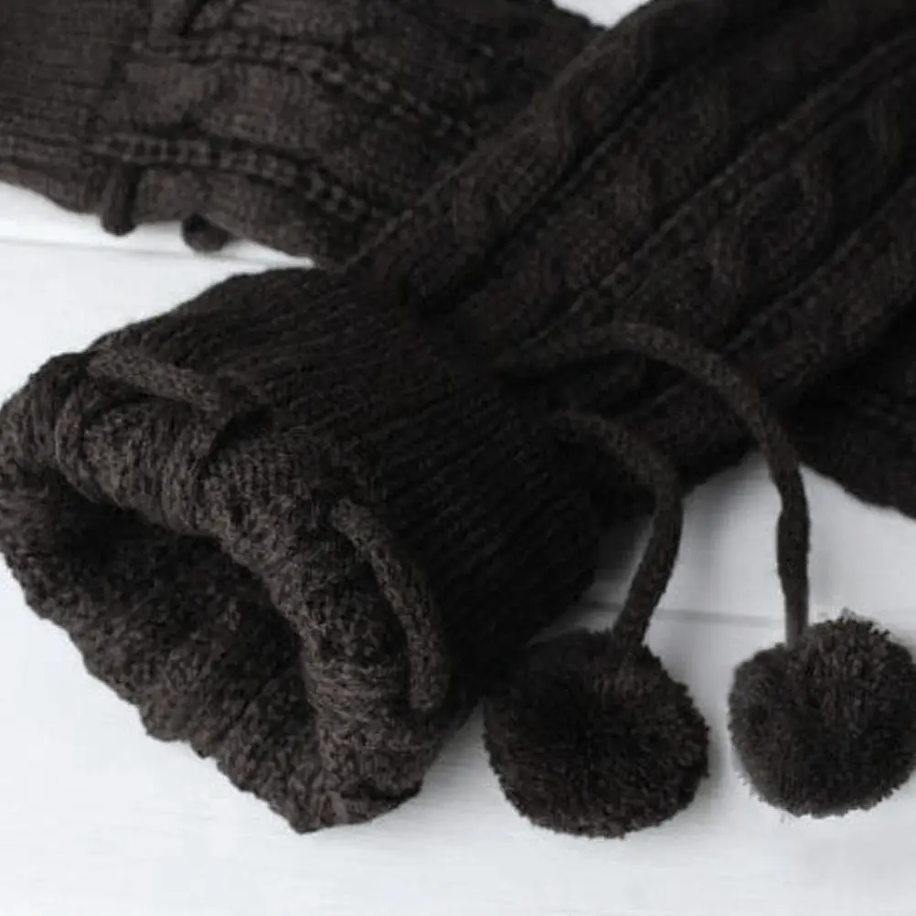 1Pair Short Leg Warmers Women Winter Knitted Leg Socks Warm Calf Warmers Boot Cover Socks Soft Stretchy Skin Friendly Thermal