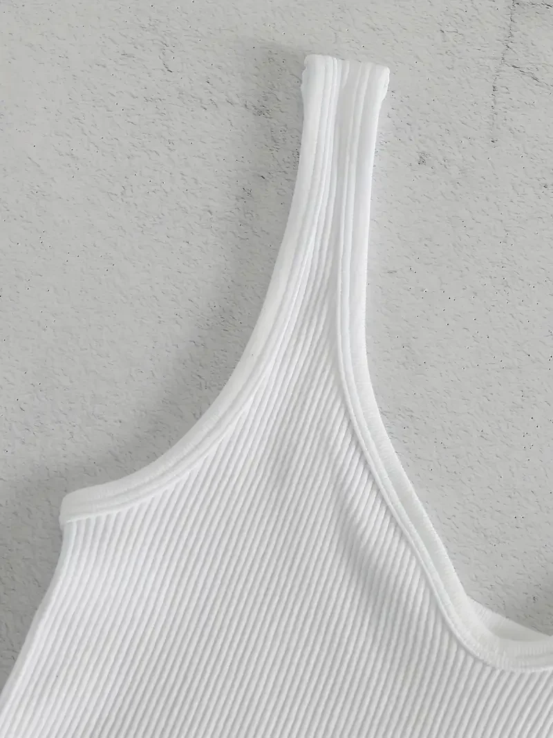 قمم قصيرة نسائية محبوكة بفتحة رقبة V عميقة ، قمة بدون خياطة مثيرة ، حمالة صدر عصرية ، سترة رياضية بدون أكمام عارية الظهر ، هاراجوكو أساسية ، موضة نسائية #3