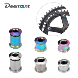 Deemount M8 bulloni filettati per corona singola doppia tripla per bicicletta 6.5/8.5mm di altezza MTB Road Crankset dadi di fissaggio