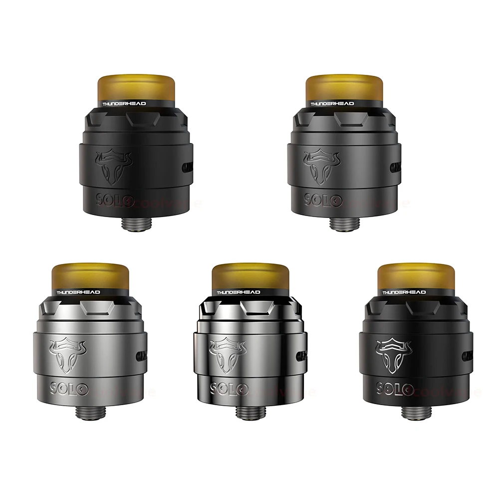 Original Tauren Solo V1.5 RDA By Thunderhead Creations 24mm Rebuildable Dripping Atomizer with BF Pin