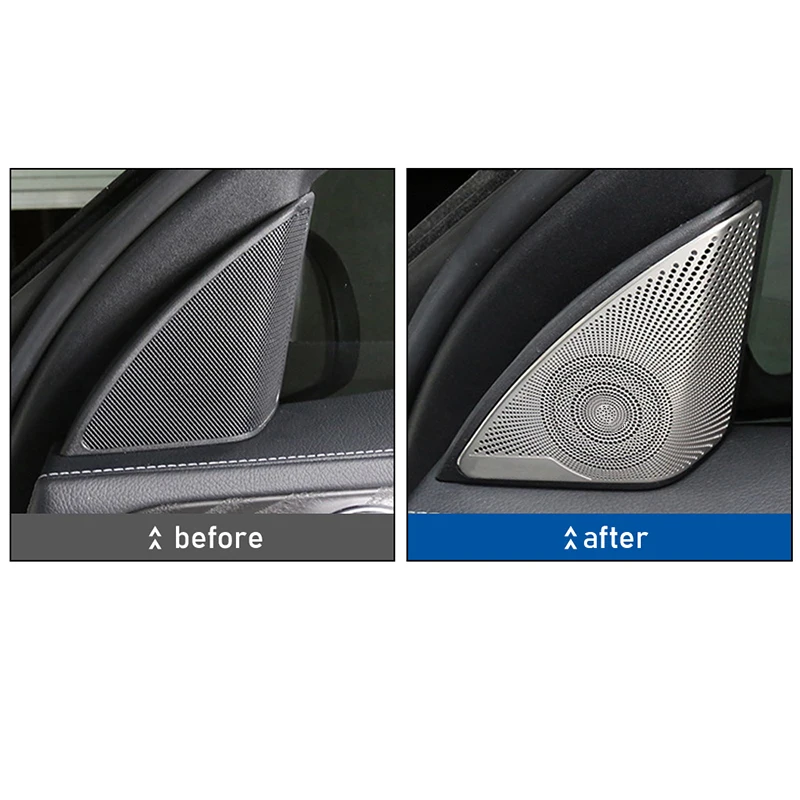 Auto Styling Auto Audio Lautsprecher Autotür Lautsprecher Trim Cover Aufkleber für Mercedes Benz C e Klasse Glc W205 x253 W213 Zubehör