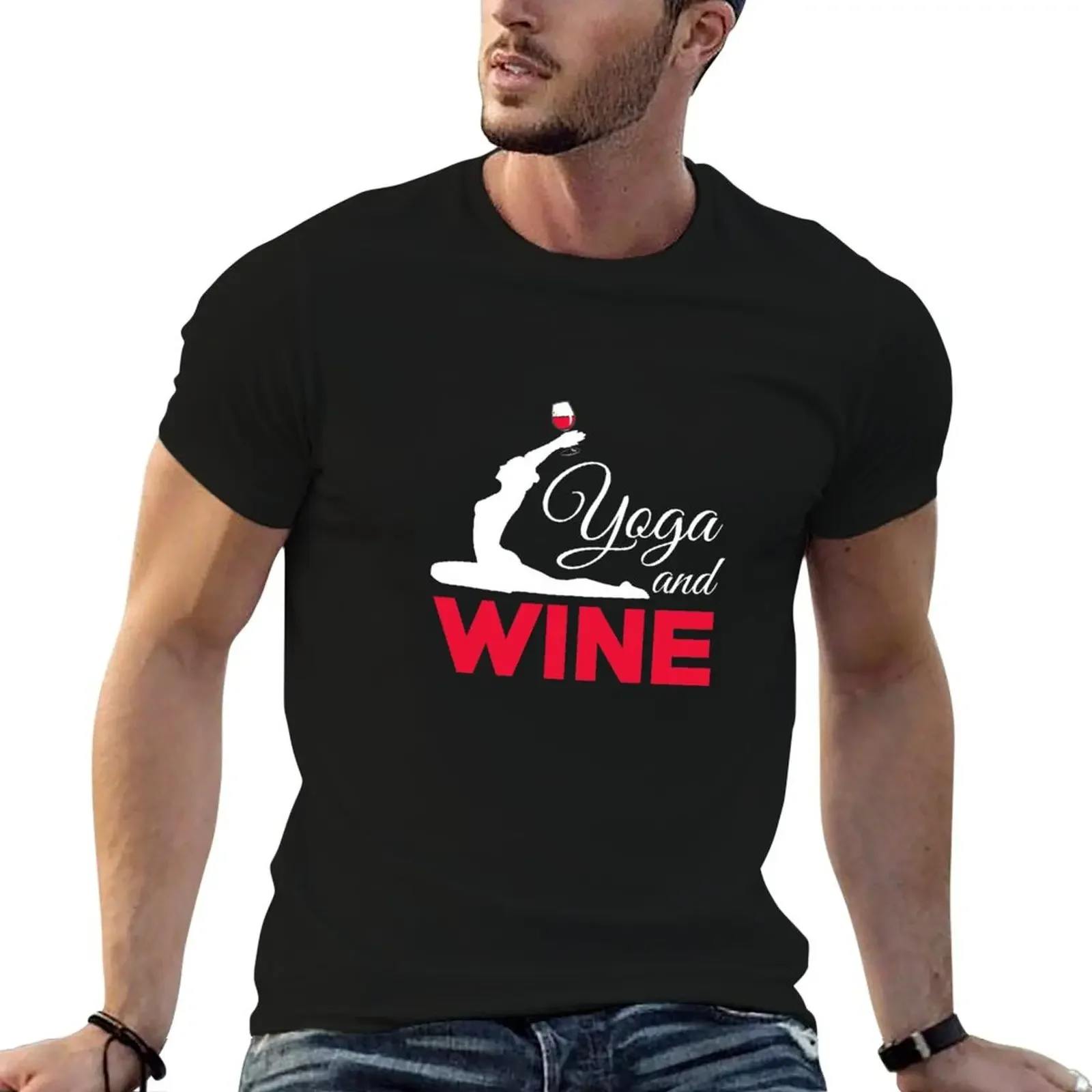 

Yoga and Wine yoga shirt yoga gifts teacher shirt women instructor mom women kids addict T-Shirt