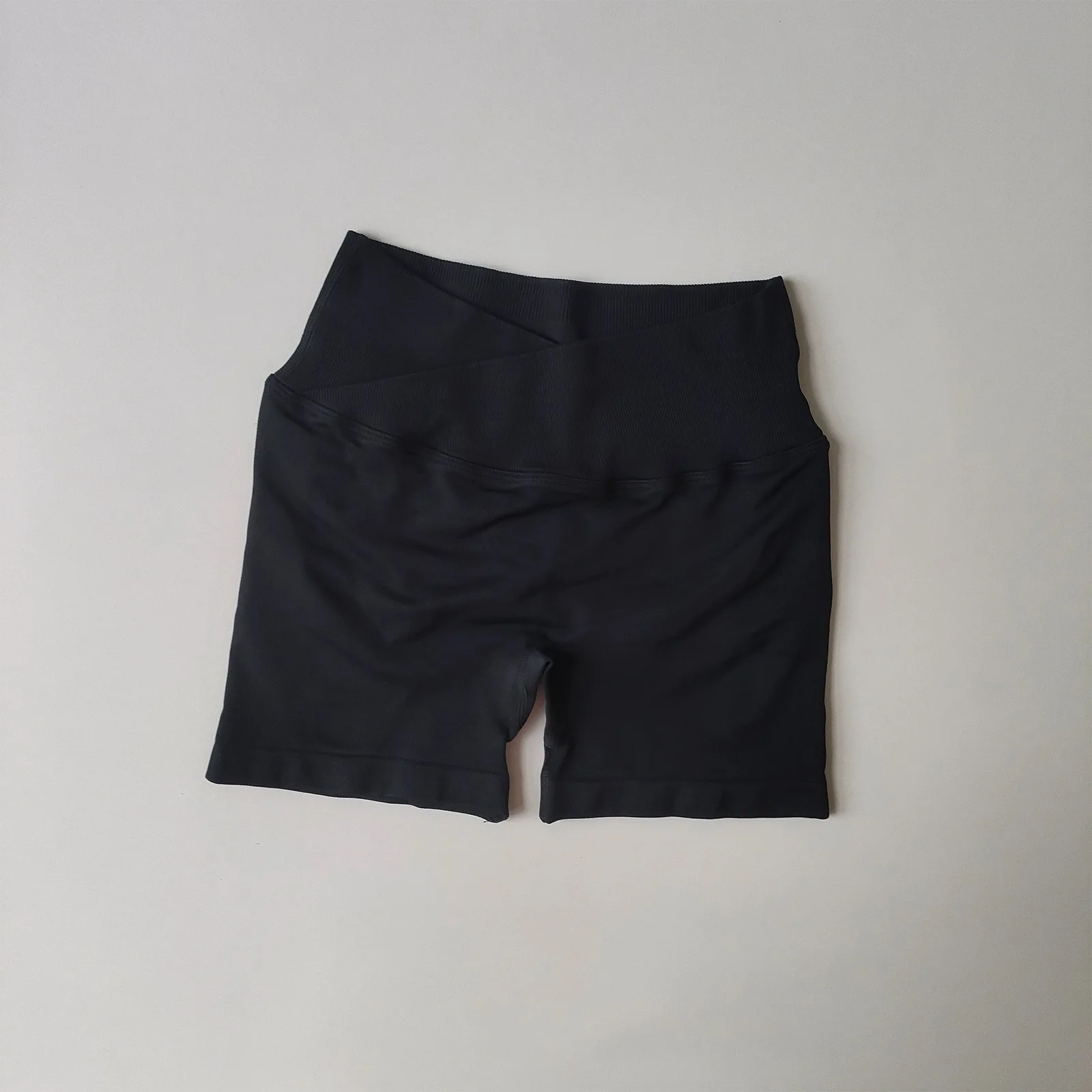 Nahtlose Damen-Leggings mit V-Taille und hoher Taille, Hüftstraffende, enge, schmal geschnittene Sporthose für Laufen und Training – Detail 25