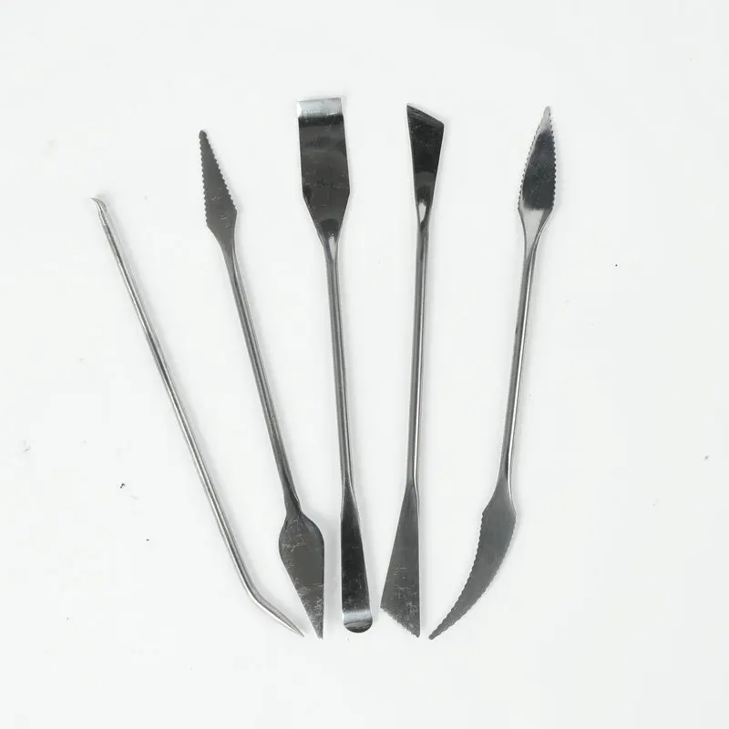 

Stainless steel clay tools 5pcs modeling DIY sculpture clay knife oil painting shovel set wholesale for art supplies