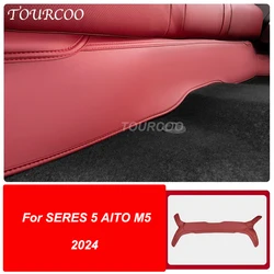 For SERES 5 AITO M5 2024 2025 Rear Seat Under Protective Mat Leather Anti-kick Pads Interior Modification Accessories