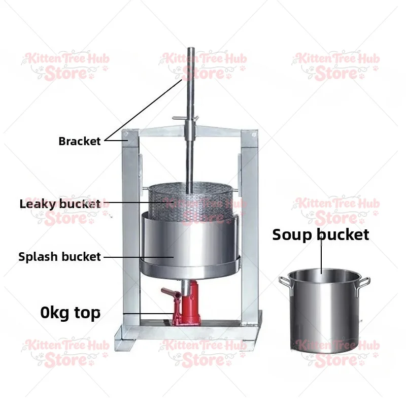 Stainless steel jack press wine wine juicer winemaking equipment winery tools