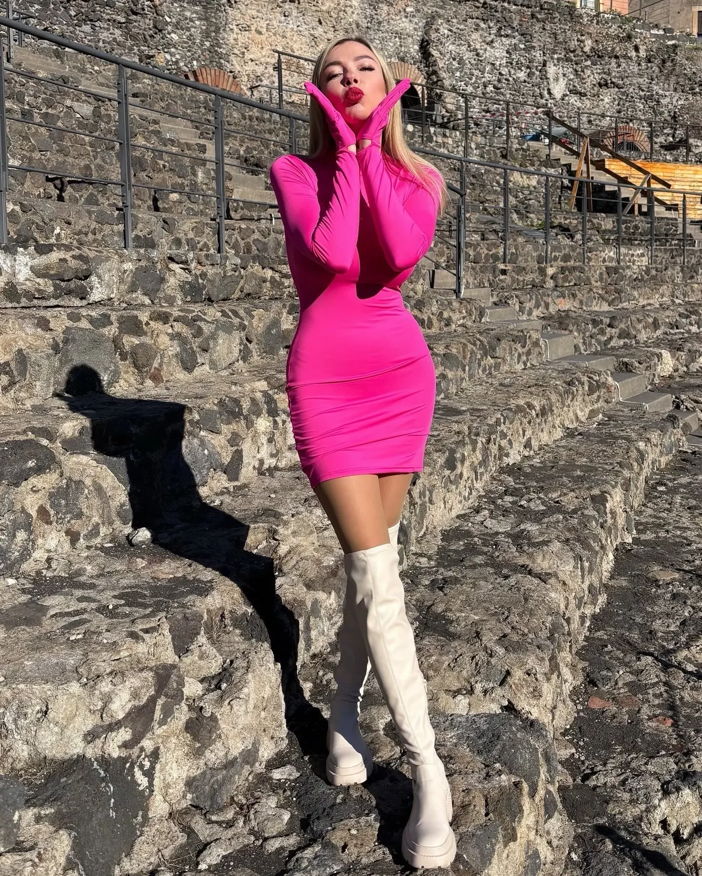 긴팔 장갑 미니 드레스 바디콘 섹시 스트리트웨어 파티 하프 터틀넥 의상 Y2K 의류 도매