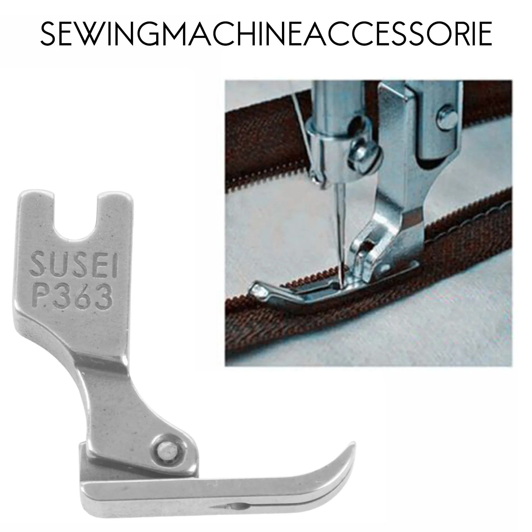 Simple steel Sewing Machine Presser Foot Narrow Zipper Presser Foot for Industry Sewing Machine Attachment Part Supplies