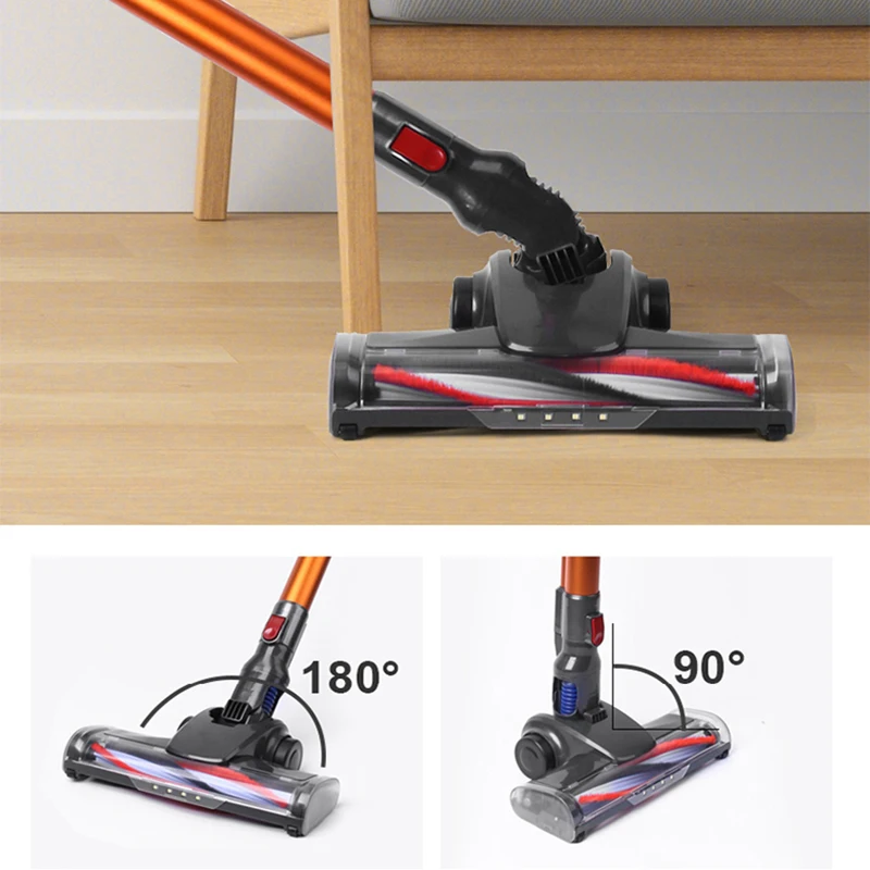 Wireless Handheld Vacuum Cleaner For Home Electric Broom 20kPa Powerful Suction Carpet Floor Bedding Cleaner Removable Battery