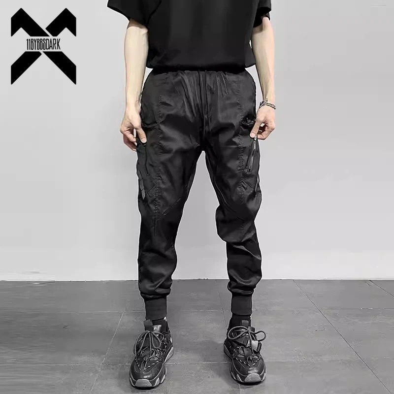 

Функциональные брюки-карго Techwear, мужские Модные тактические брюки, осень 2024, уличная одежда в стиле хип-хоп, черные брюки