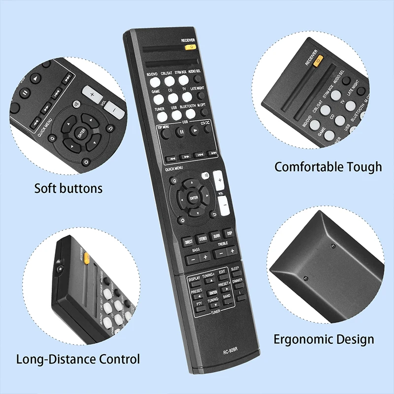 New RC-928R RC928R Remote Control Compatible With Onkyo AV Receiver HT-S3800 HT-S3900 HTP-395 HT-R395 Replacement Controller