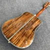 Guitarra acústica Koa de madera maciza, diapasón de ébano, 41 pulgadas, D-45 5