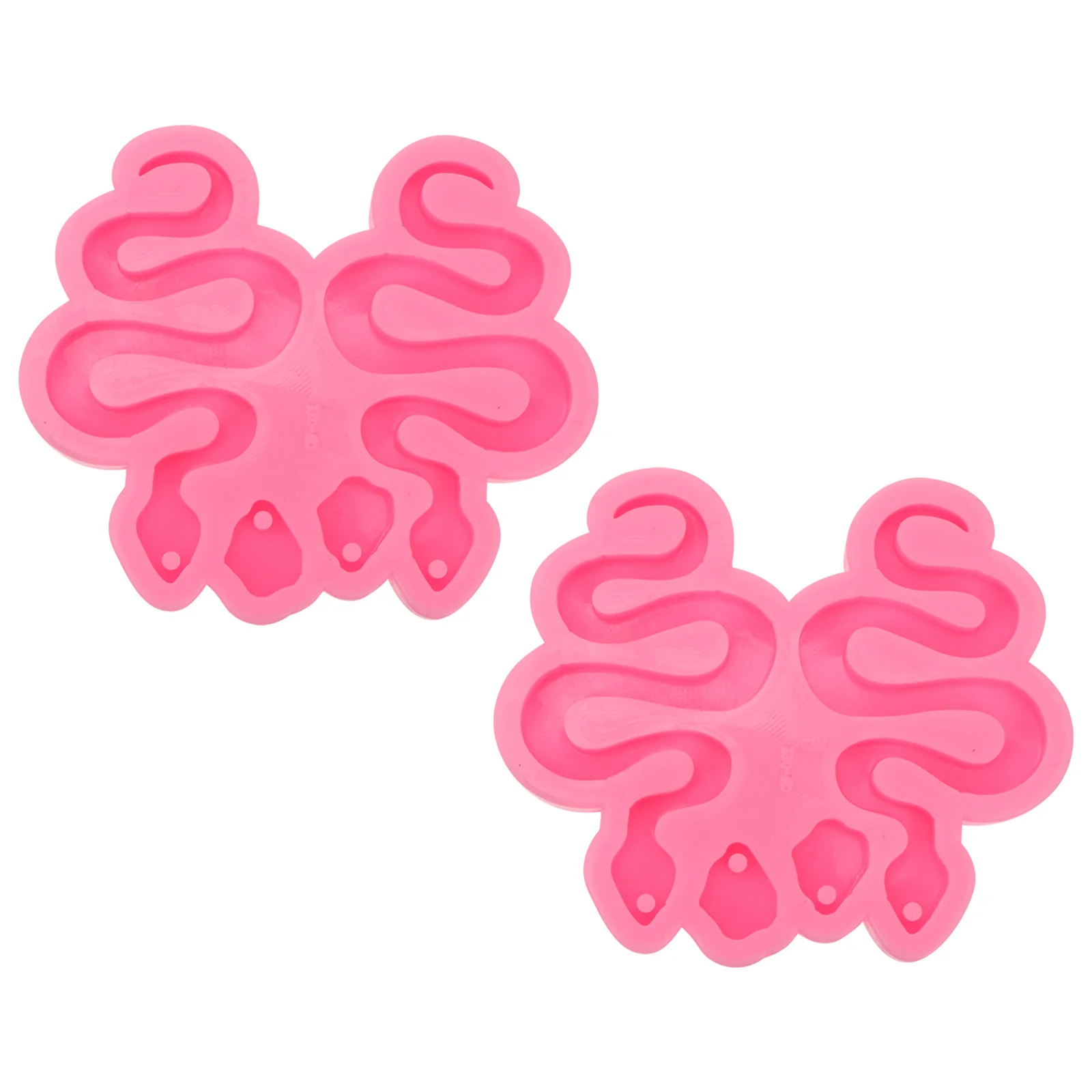 

2Pcs Snake Shape Earrings Molds Silicone Jewelry Molds DIY Handmade Ear Studs Casting Tools for Unique Pendant Making