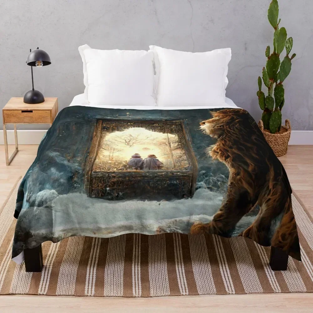 The Lion, the Witch and the Wardrobe Throw Blanket Flannel Fabric Bed christmas decoration manga Blankets