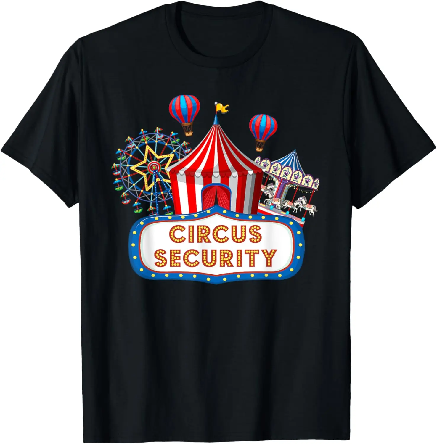 CIRCUS SECURITY – Colorful Adult & Kids Cool Graphic Design T-Shirt