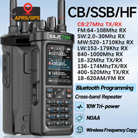 BAJETON BJ-9000 GPS APRS Walkie Talkies 10W CB 27Mhz Receive Bluetooth Programming Long Rang NOAA VOX RT-950 RT-950PRO Ham Radio