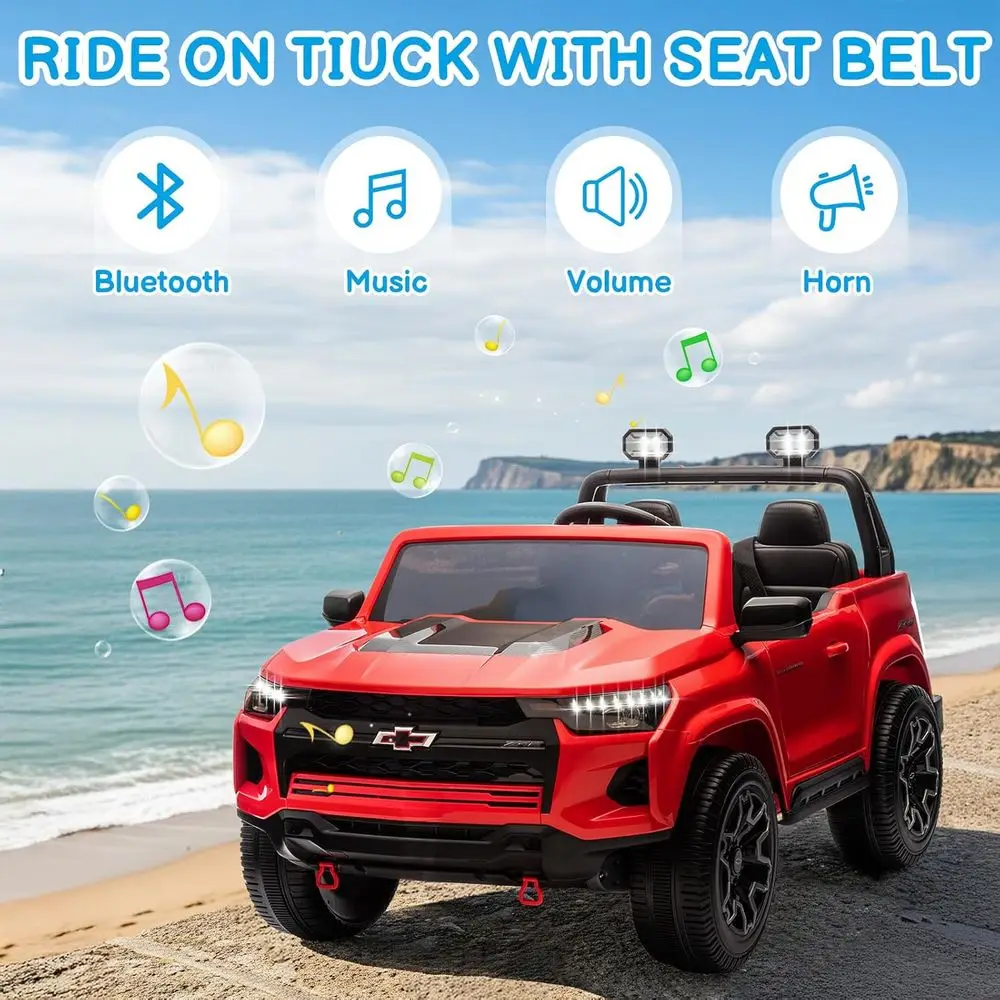 24V lizenziertes Colorado-Elektroauto für Kinder, Spielzeug zum Aufsitzen für Kleinkinder mit Fernbedienung, 2-Sitzer-Elektroauto zum Aufsitzen
