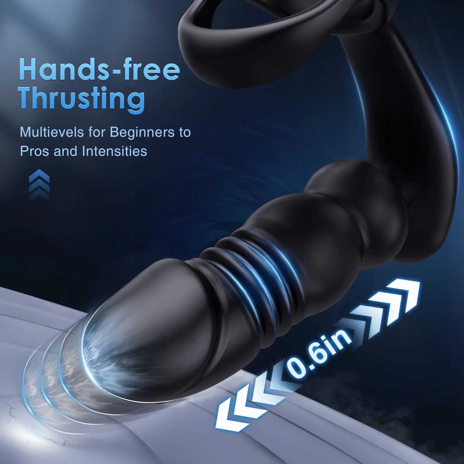 360° Male Prostate Massager Vibrator Remote Control 3 in 1 Anal Butt Plugs Penis Ring Masturbator double penetration sexy adult