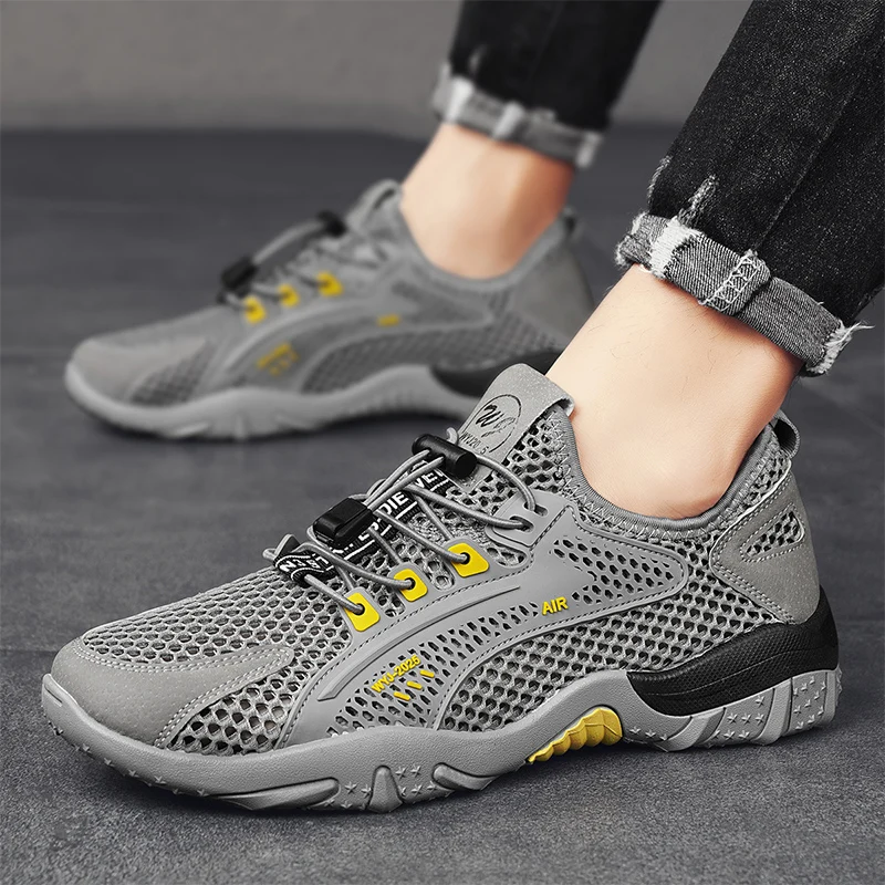 

Новая летняя дизайнерская обувь универсального дизайна для мужчин, сетчатые кроссовки, дышащие повседневные кроссовки для бега на открытом воздухе, тенниса, спортивные походные лоферы