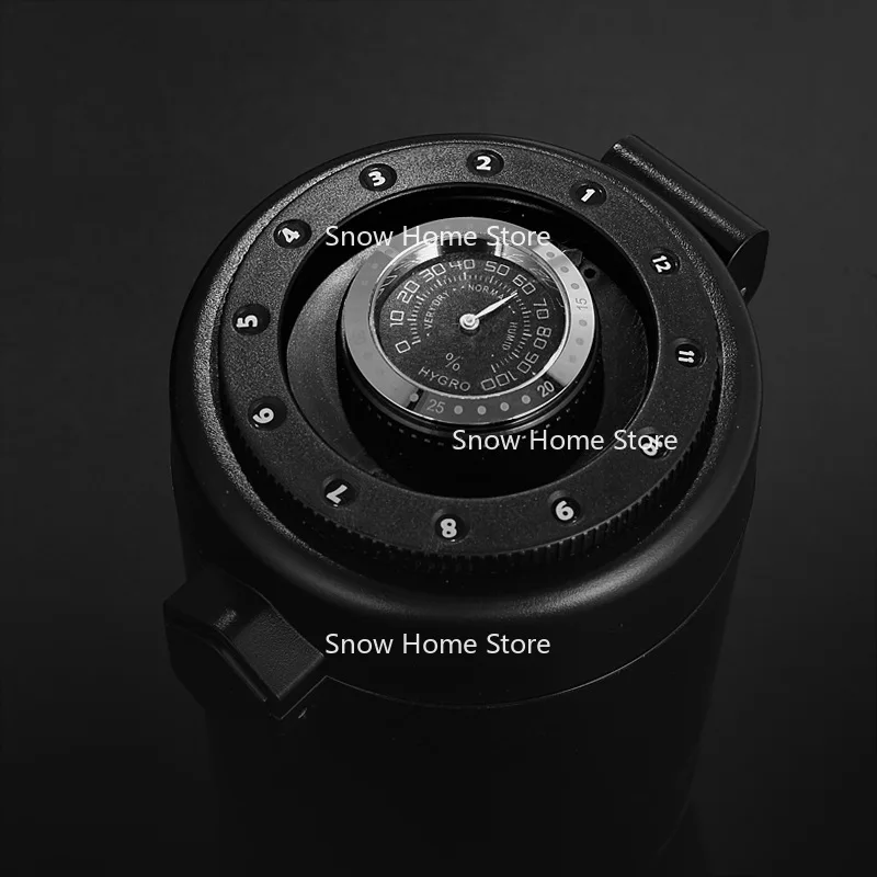 Stainless Steel Coffee Bean Sealed Tank Humidity Monitoring Double-layer Storage Tank Tea Can Crisper Coffee Utensils