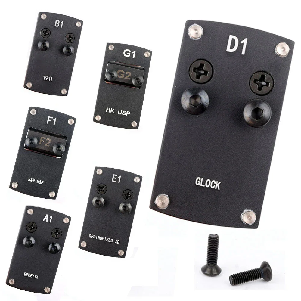 

Металлическая основа для оптики CNC с красной точкой, Крепежная пластина для Glock Beretta 1911 S & W M & P Спрингфилд XD fit Docter Burris Frenzy Sightmark
