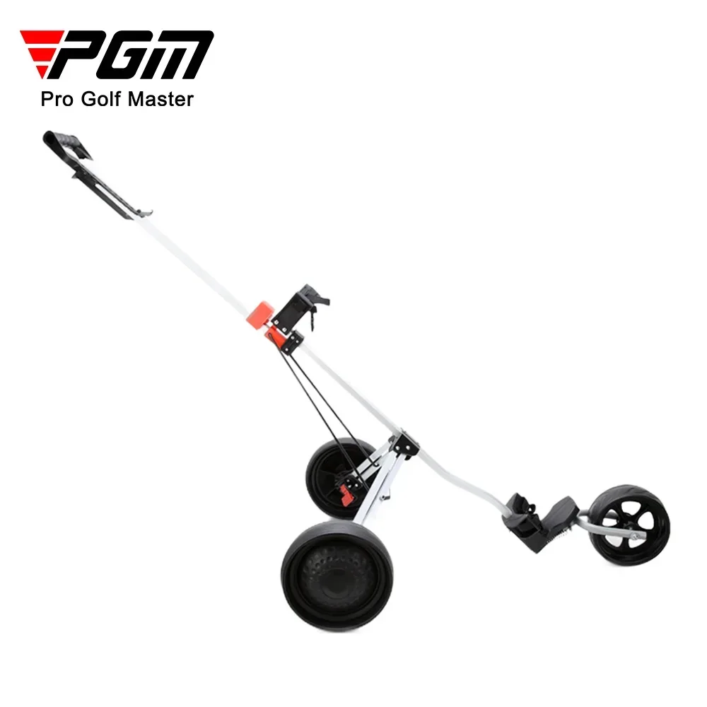 PGM QC001 Golf Trolley With Brake 3-4Wheels Ball Charter Car Push Pull Aluminium Alloy Portable And Foldable Trolley Accessories