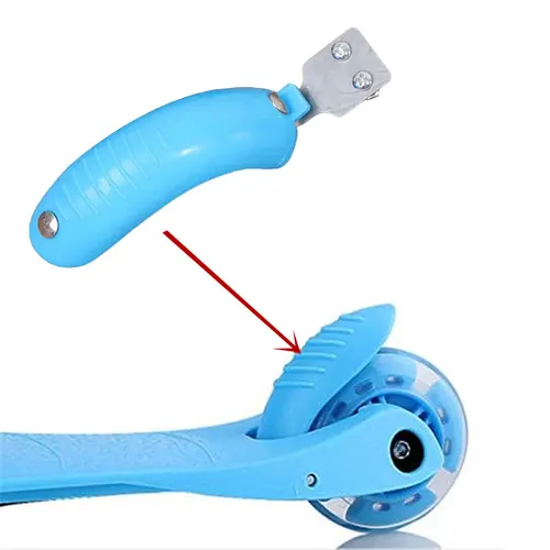 Imagen 2 del producto Pastillas de freno de patinete para niños, pastillas de freno de rueda trasera antideslizantes de tres/cuatro ruedas, cubierta de rueda trasera de patinete, accesorios de freno