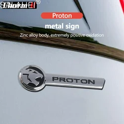 3D Zinc Alloy Car Letter Logo Stickers Tail Bumper Badge Auto Rear Trunk Emblem Styling For PROTON Exterior Decorate Accessories