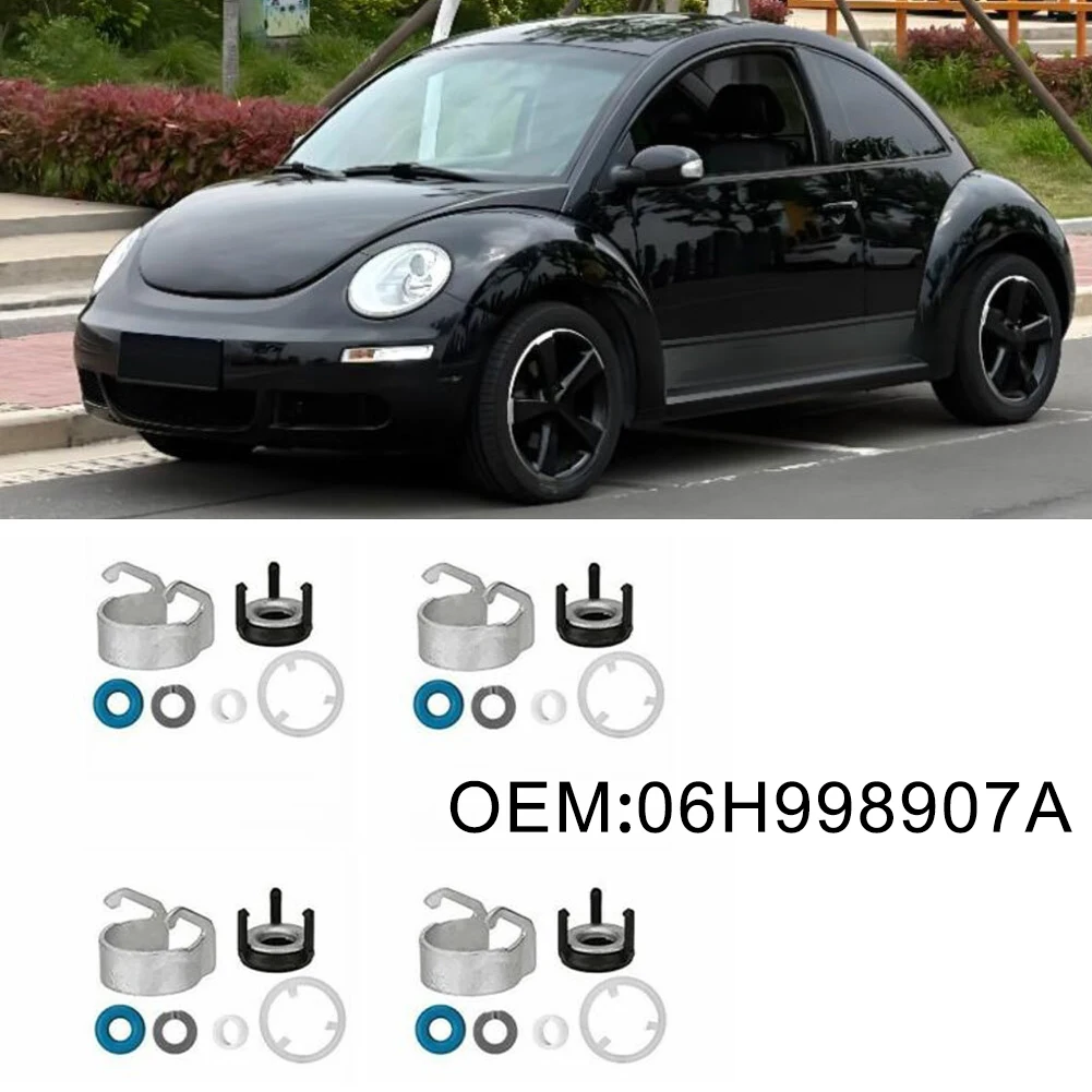 For Passat For Beetle Nozzle O-ring Injector Seal Kit Fuel System Maintenance Easy Install Does Not Damage Vehicle