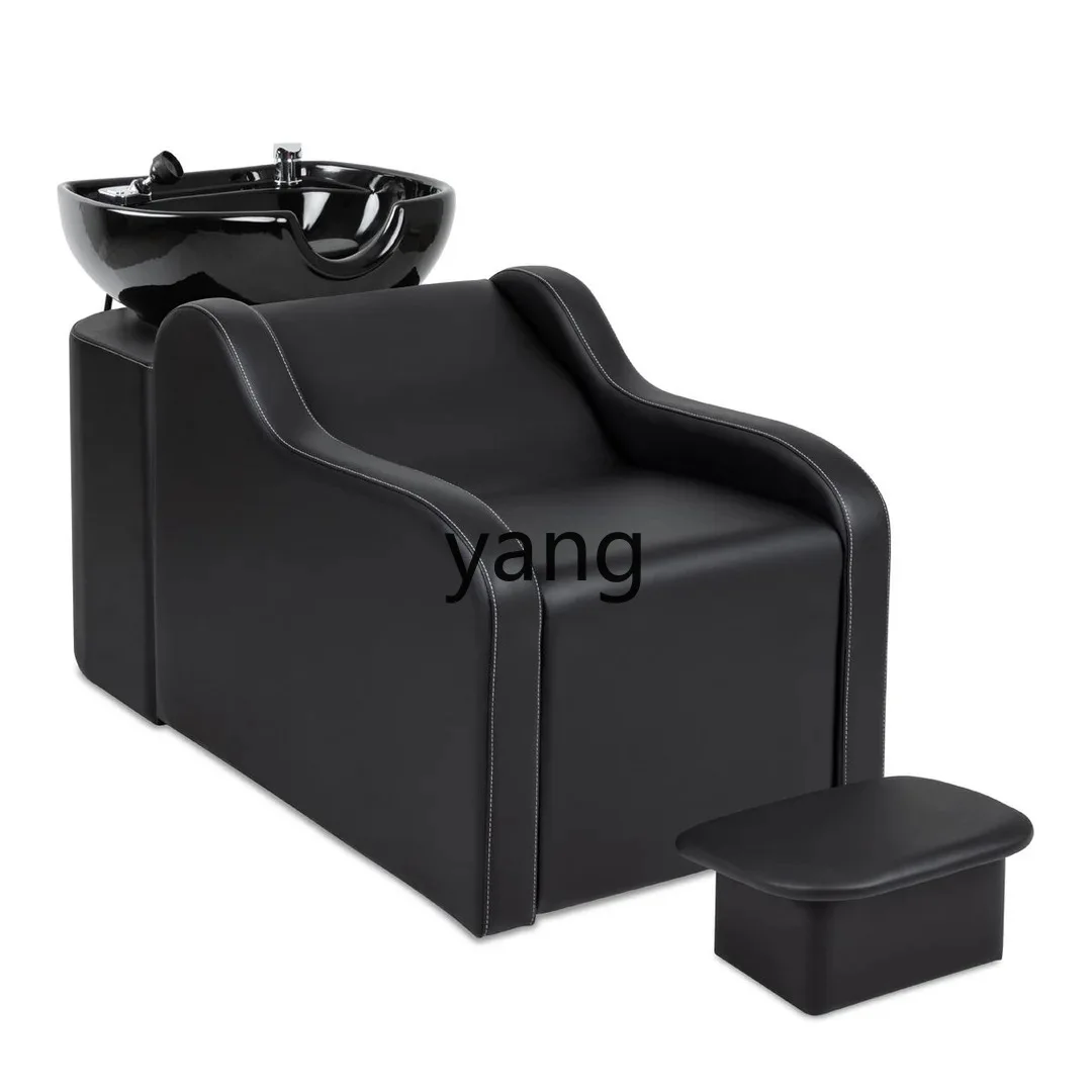 LH barber shop flush bed hair salon special quick flush shampoo bed semi-reclining