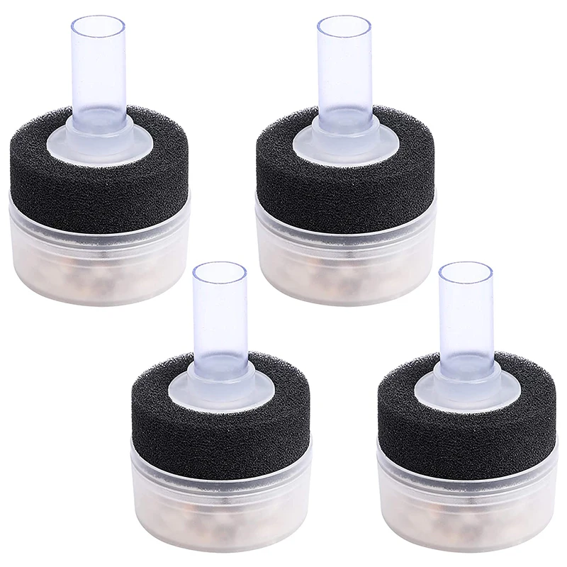 

4 Pack Air Driven Bio Filter Sponge Aquarium Filter, Aqua Flow Sponge, Air Pump Driven, For Breeding Fish Shrimp Tank