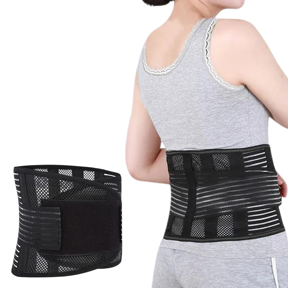 Back Brace Breathable Lumbar Support Belt Adjustable Lower Back Waist Brace Lumbar Support Back Brace for Lower Back Relief