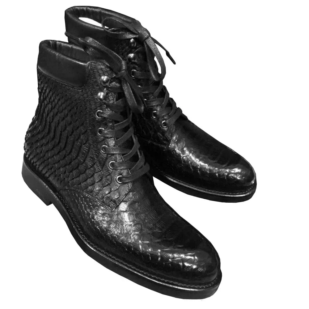 tianxin new men boots shoes male  python leather