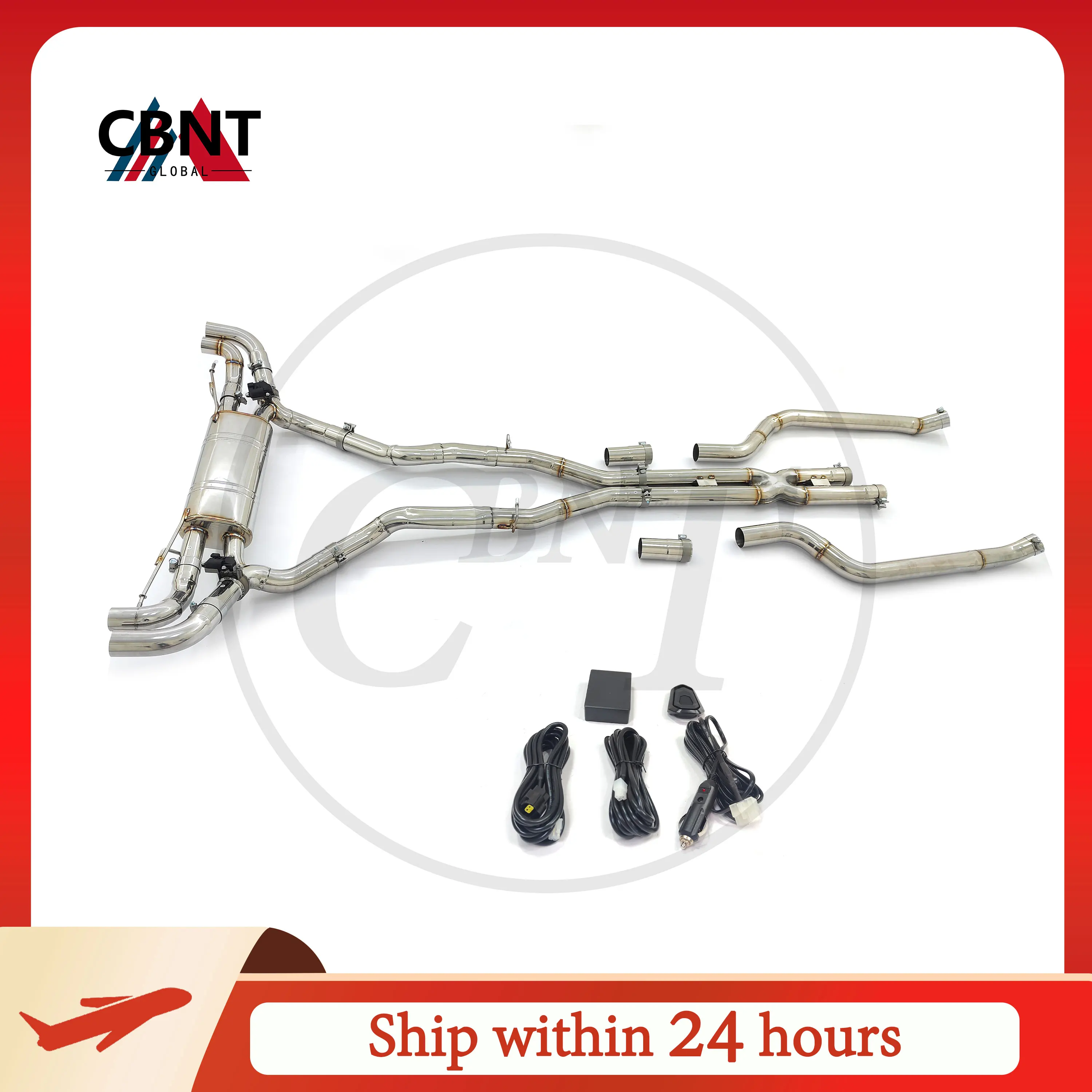 CBNT for BMW X5 G05 X6 G06 X7 G07 M50i M60i V8 4.4T Exhaust Pipe Catback with Valve Muffler 