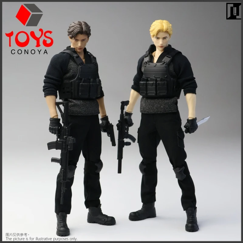 ミリタリー Mirrfig MF002 Y 1/12 Deluxe Version Mirrfig MF002 MF003 1/12 Scale Lean Male Body Deluxe Edition 16.5
