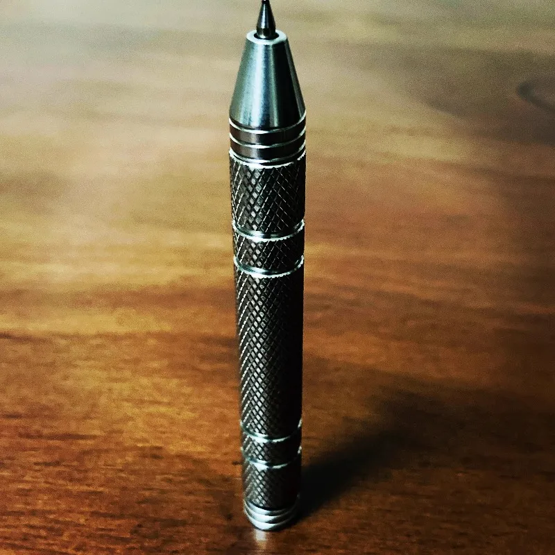 EDC Outdoor Pen New Stainless Steel SHORTl Ball Point Pen Portable Pocke Multi‑function Pen With Writing